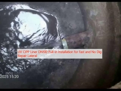 UV-CIPP-Liner DN100 Einziehungsanlage für eine schnelle Reparatur ohne Ausgraben