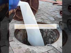 Hochfeste, reibungsfreie Gleitfolie zur schadensfreien Installation von UV-Liner