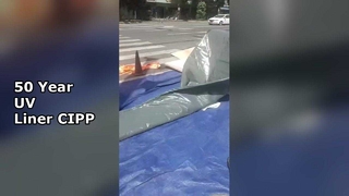 50 Jahre UV-CIPP-Liner-Kanalreparatur ohne Graben