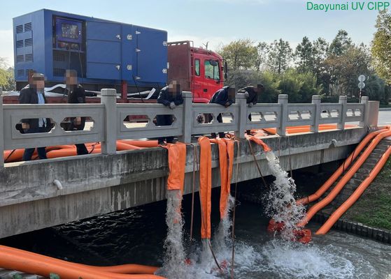 Hochstrom- und Hochkopf-Abflusspumpe aus Edelstahl mit Dieselgenerator zur Überschwemmungskontrolle